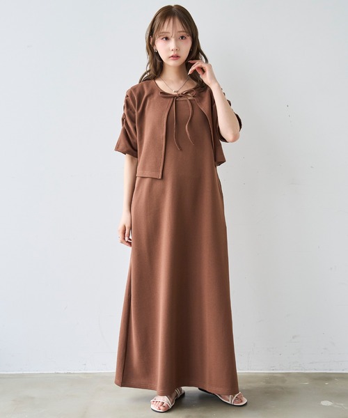 mil(ミル)の「マルチway カーデセット キャミワンピース / セットアップ キャミワンピース【587219】(ワンピース・レディース・ブラウン/ブラック/サンドベージュ・S/XS)」の19枚目の写真