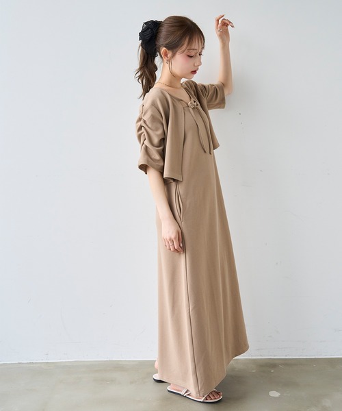 mil(ミル)の「マルチway カーデセット キャミワンピース / セットアップ キャミワンピース【587219】(ワンピース・レディース・ブラウン/ブラック/サンドベージュ・S/XS)」の6枚目の写真