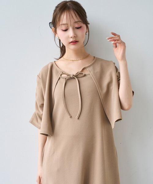 mil(ミル)の「マルチway カーデセット キャミワンピース / セットアップ キャミワンピース【587219】(ワンピース・レディース・ブラウン/ブラック/サンドベージュ・S/XS)」の8枚目の写真