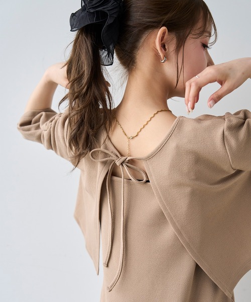 mil(ミル)の「マルチway カーデセット キャミワンピース / セットアップ キャミワンピース【587219】(ワンピース・レディース・ブラウン/ブラック/サンドベージュ・S/XS)」の10枚目の写真