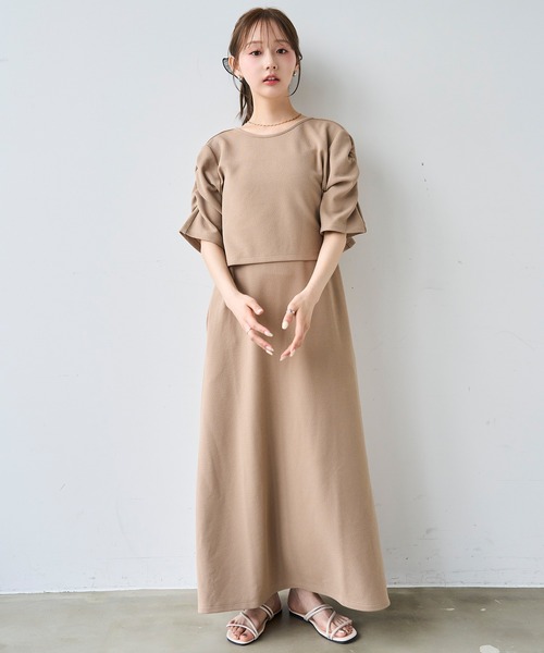mil(ミル)の「マルチway カーデセット キャミワンピース / セットアップ キャミワンピース【587219】(ワンピース・レディース・ブラウン/ブラック/サンドベージュ・S/XS)」の9枚目の写真