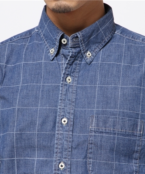 MEN'S BIGI（メンズビギ）の「ストレッチデニムシャツ  （シャツ/ブラウス・メンズ・インディゴブルー/ブルー系その他・MEDIUM/SMALL/LARGE）」の10枚目の写真