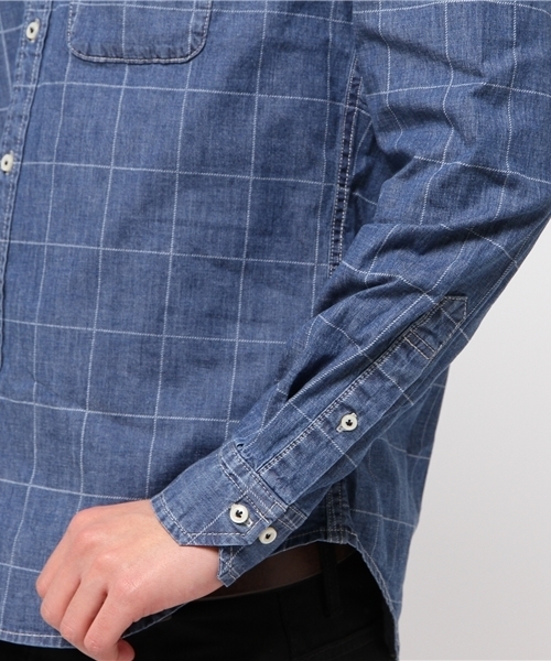 MEN'S BIGI（メンズビギ）の「ストレッチデニムシャツ  （シャツ/ブラウス・メンズ・インディゴブルー/ブルー系その他・MEDIUM/SMALL/LARGE）」の3枚目の写真