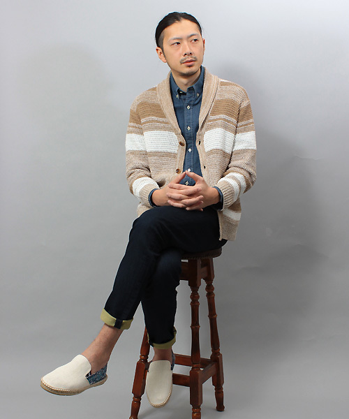 MEN'S BIGI（メンズビギ）の「ストレッチデニムシャツ  （シャツ/ブラウス・メンズ・インディゴブルー/ブルー系その他・MEDIUM/SMALL/LARGE）」の12枚目の写真