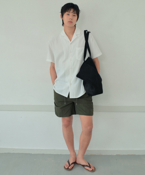 WEDNESDAY OASIS(ウェンズデーオアシス)の「ヨルオープンカラーシャツ_IVORY(WB6SH04)(シャツ/ブラウス・メンズ・アイボリー・MEDIUM/LARGE)」の2枚目の写真