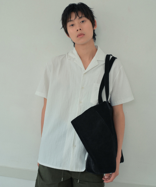WEDNESDAY OASIS(ウェンズデーオアシス)の「ヨルオープンカラーシャツ_IVORY(WB6SH04)(シャツ/ブラウス・メンズ・アイボリー・MEDIUM/LARGE)」の3枚目の写真