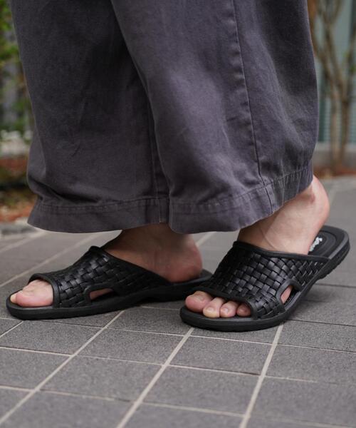 schott（ショット）の「Schott × OKABASHI/ショット × オカバシ/Trino/トリノ サンダル（サンダル・メンズ・ブラック・10/9）」の2枚目の写真