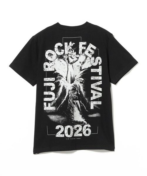 BEAMS(ビームス)の「〈MEN〉FUJI ROCK FESTIVAL'26 / YUICHIRO TAMAKI / FUJI ROCKIN' VOLCANO TEE(Tシャツ/カットソー・メンズ・ブラック・M/L/XL/XXL)」の1枚目の写真