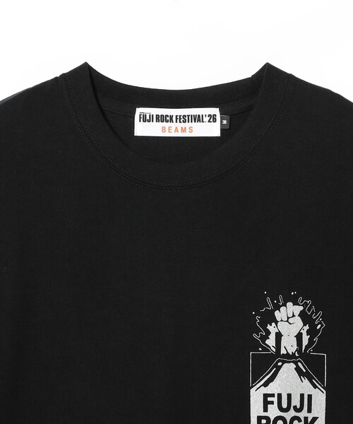 BEAMS(ビームス)の「〈MEN〉FUJI ROCK FESTIVAL'26 / YUICHIRO TAMAKI / FUJI ROCKIN' VOLCANO TEE(Tシャツ/カットソー・メンズ・ブラック・M/L/XL/XXL)」の3枚目の写真