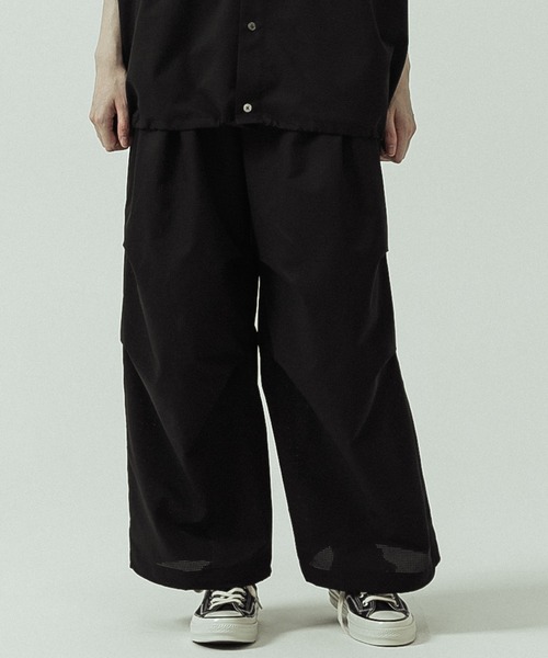 SLICK(スリック)の「【ZOZO限定】SLICK/スリック/Cool Dots Knee Tuck Over Pants / クールドッツニータックオーバーパンツ(その他パンツ・メンズ・ベージュ/ブラック/チャコールグレー・1/2/3)」の8枚目の写真
