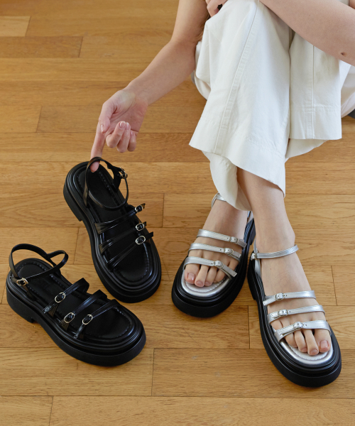 CESTI（セスティ）の「グリッツアップルナサンダル（2COLOR）（サンダル・レディース・ブラック/シルバー・22.5cm/23cm/23.5cm/24cm/24.5cm/25cm）」の11枚目の写真