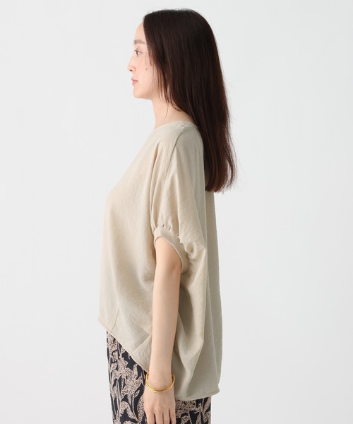 Elura(エルーラ)の「≪イージーケア・速乾≫サラサラサマードルマンプルオーバー/742027(シャツ/ブラウス・レディース・ライトグリーン/オフホワイト/ブラック/ライトベージュ・FREE)」の20枚目の写真