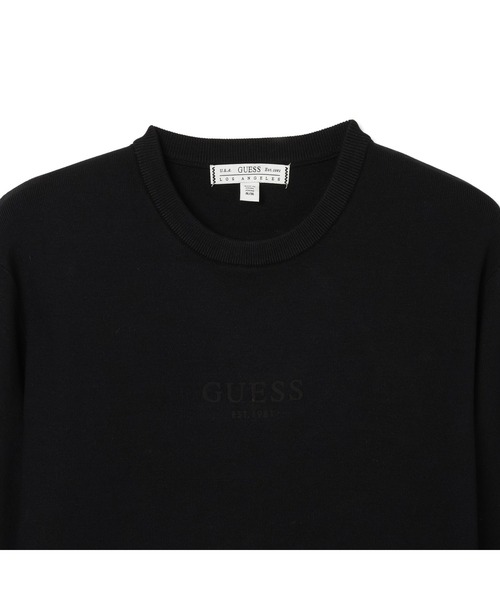 Guess(ゲス)の「MASON Logo Sweater セーター(ニット/セーター・メンズ・ブラック・SMALL/MEDIUM/LARGE/X-LARGE)」の3枚目の写真