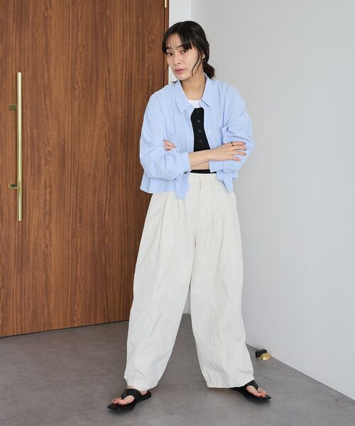 CRAFT STANDARD BOUTIQUE（クラフトスタンダードブティック）の「2点セット/レイヤードタンクトップ（タンクトップ・レディース・ブラック/杢グレー/ブラウン・FREE）」の22枚目の写真