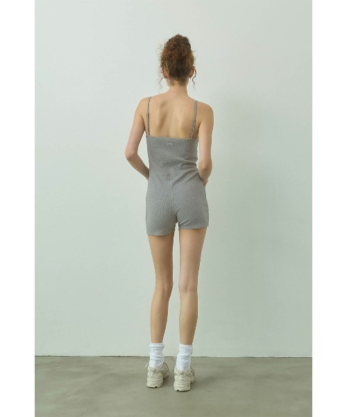 ALEXIA STAM(アリシアスタン)の「Rib Cami Romper /パッドinキャミロンパース(サロペット/オーバーオール・レディース・グレー/ブラック/オートミール・S/L/M)」の9枚目の写真