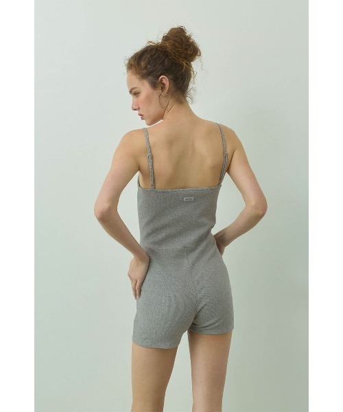 ALEXIA STAM(アリシアスタン)の「Rib Cami Romper /パッドinキャミロンパース(サロペット/オーバーオール・レディース・グレー/ブラック/オートミール・S/L/M)」の10枚目の写真
