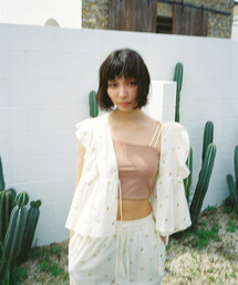 Aya kawasaki for FREAK'S STORE/アヤカワサキ 【Beach & Festival】別注 カップ付きアシンメトリーキャミソール<水陸両用>