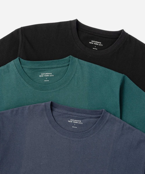 Saturdays NYC(サタデーズ ニューヨークシティ )の「3 Pack T-Shirt(Tシャツ/カットソー・メンズ・キナリ/スミクロ・M/L/X-SMALL/S/XL)」の12枚目の写真
