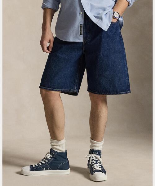 POLO RALPH LAUREN(ポロ ラルフ ローレン)の「Rivington リラックス 10インチ デニム ショートパンツ(デニムパンツ・メンズ・ブルー・30/32/34/36)」の3枚目の写真