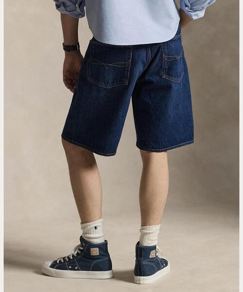POLO RALPH LAUREN(ポロ ラルフ ローレン)の「Rivington リラックス 10インチ デニム ショートパンツ(デニムパンツ・メンズ・ブルー・30/32/34/36)」の4枚目の写真