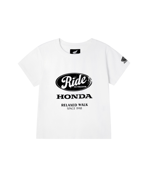 PHYPS MOTORCYCLE(フィップスモーターサイクル)の「Womens Vintage Ride Washed Crop Tee White(Tシャツ/カットソー・レディース・その他・SMALL/MEDIUM)」の1枚目の写真
