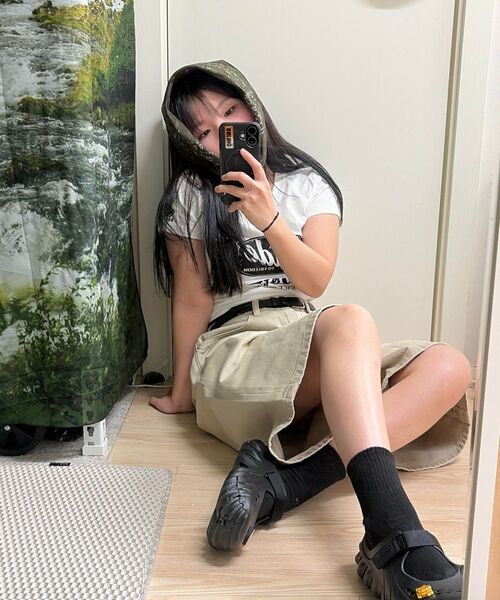 PHYPS MOTORCYCLE(フィップスモーターサイクル)の「Womens Vintage Ride Washed Crop Tee White(Tシャツ/カットソー・レディース・その他・SMALL/MEDIUM)」の8枚目の写真