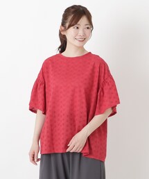 総柄刺繍ブラウス