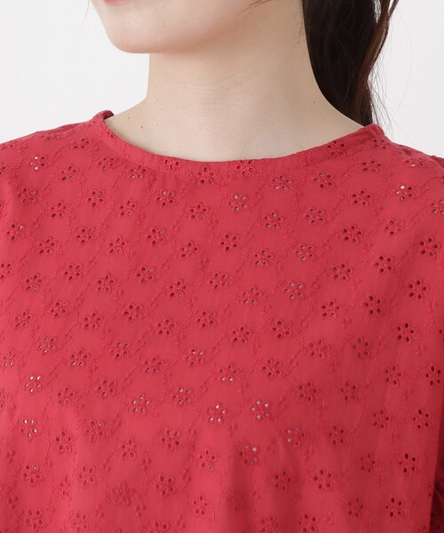 one'sterrace(ワンズテラス)の「総柄刺繍ブラウス(シャツ/ブラウス・レディース・グリーン系その他6/ホワイト系9/イエロー系8/レッド系9/ブラック系8・02)」の20枚目の写真