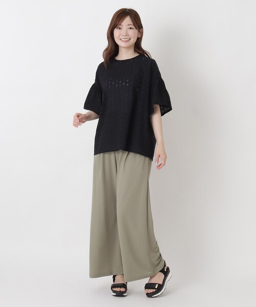 one'sterrace(ワンズテラス)の「総柄刺繍ブラウス(シャツ/ブラウス・レディース・グリーン系その他6/ホワイト系9/イエロー系8/レッド系9/ブラック系8・02)」の13枚目の写真