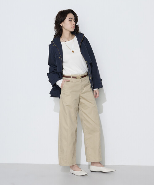 COMME CA Wardrobe(コムサワードローブ)の「〔 +サイズ 〕綿キュプラベアテレコ プルオーバー(Tシャツ/カットソー・レディース・ブラック/グレー・15号)」の17枚目の写真