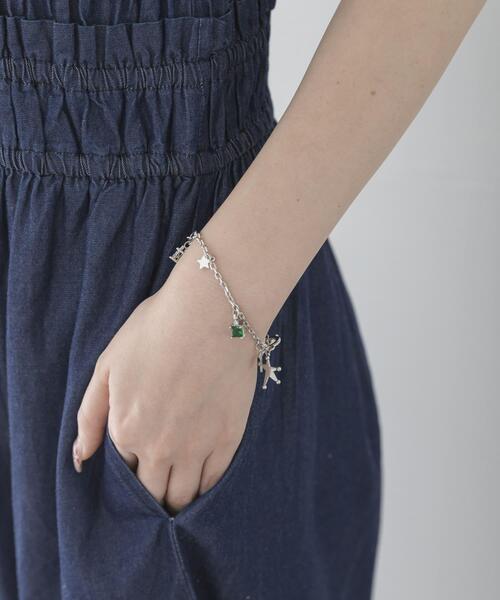 URBAN RESEARCH Sonny Label(アーバンリサーチサニーレーベル)の「カラービジュー×スターブレスレット(ブレスレット・レディース・シルバー/ゴールド・ONE)」の3枚目の写真