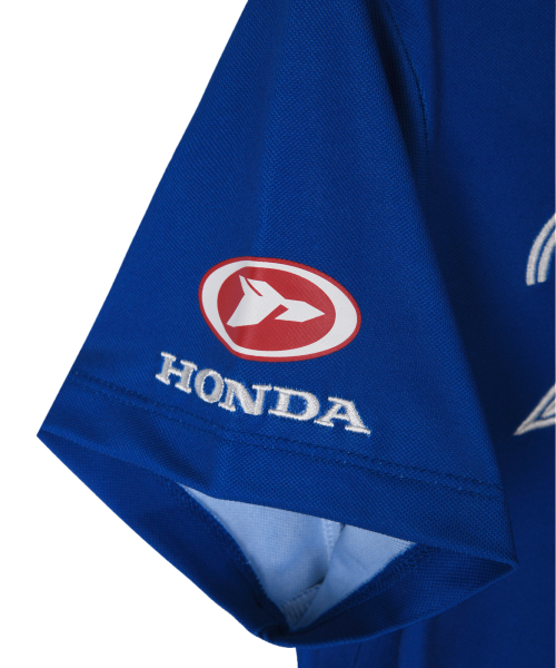 PHYPS MOTORCYCLE（フィップスモーターサイクル）の「Womens Moto Patch Polo Shirt Blue（ポロシャツ・レディース・その他・MEDIUM/SMALL）」の6枚目の写真