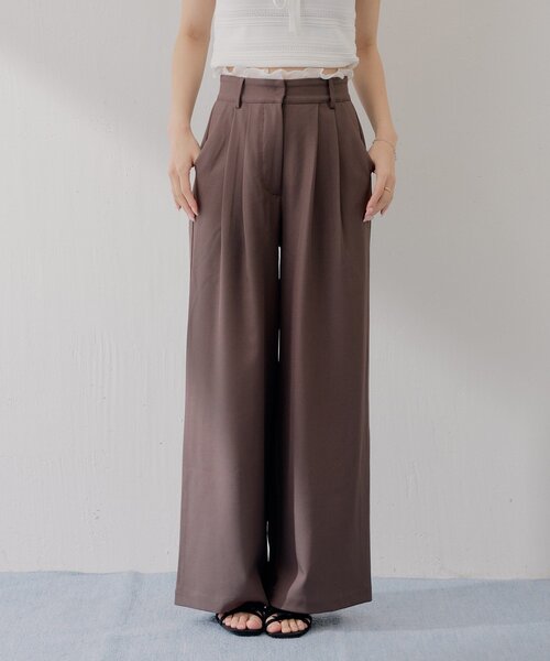Chico(チコ)の「【SALON by Chico】セットアップ対応可 / ウエストイヤードレースワイドスラックスパンツ(その他パンツ・レディース・グレー系その他2/グレー/ブラウン/ブラック系その他2・MEDIUM/SMALL)」の13枚目の写真