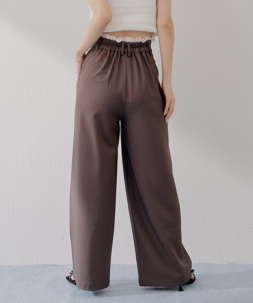 Chico(チコ)の「【SALON by Chico】セットアップ対応可 / ウエストイヤードレースワイドスラックスパンツ(その他パンツ・レディース・グレー系その他2/グレー/ブラウン/ブラック系その他2・MEDIUM/SMALL)」の15枚目の写真