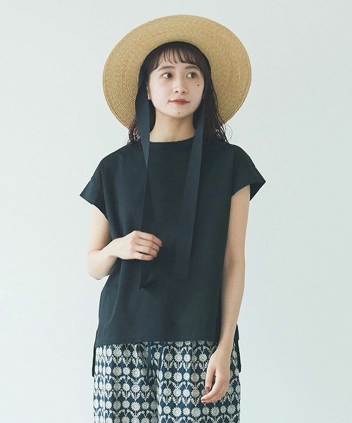 yuni(ユニ )の「ハイパワーポンチfrench sleeves pullover(Tシャツ/カットソー・レディース・ホワイト/ブラック・FREE)」の9枚目の写真
