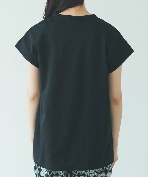 yuni(ユニ )の「ハイパワーポンチfrench sleeves pullover(Tシャツ/カットソー・レディース・ホワイト/ブラック・FREE)」の13枚目の写真