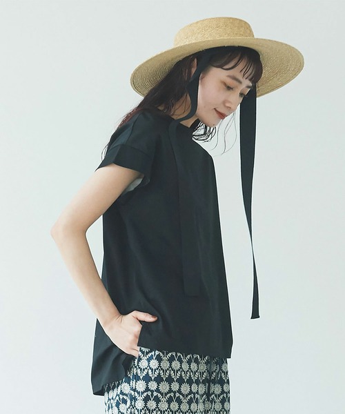 yuni(ユニ )の「ハイパワーポンチfrench sleeves pullover(Tシャツ/カットソー・レディース・ホワイト/ブラック・FREE)」の10枚目の写真