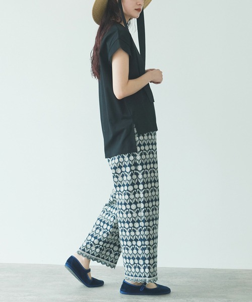 yuni(ユニ )の「ハイパワーポンチfrench sleeves pullover(Tシャツ/カットソー・レディース・ホワイト/ブラック・FREE)」の7枚目の写真