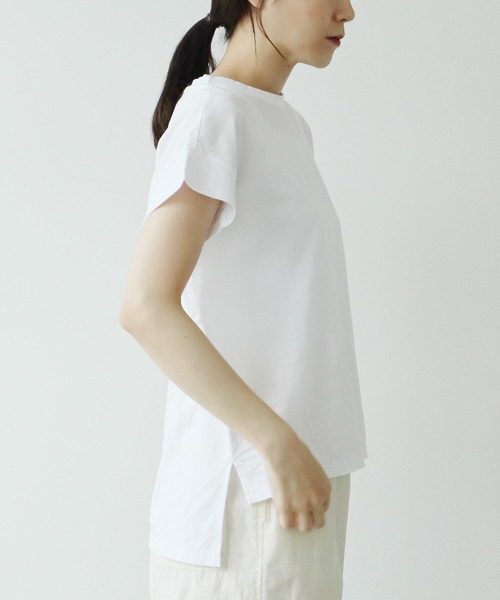 yuni(ユニ )の「ハイパワーポンチfrench sleeves pullover(Tシャツ/カットソー・レディース・ホワイト/ブラック・FREE)」の4枚目の写真