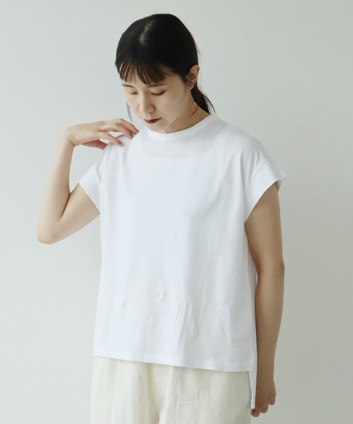 yuni(ユニ )の「ハイパワーポンチfrench sleeves pullover(Tシャツ/カットソー・レディース・ホワイト/ブラック・FREE)」の3枚目の写真