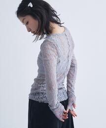 【ReRe】stretch lace tops