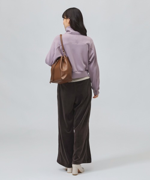 TIGORA（ティゴラ）の「ティゴラソフト TIGORA SOFT ハーフジップスウェット（スウェット・レディース・チャコールグレー/ライトベージュ/ライラック・XL/L/M/S）」の9枚目の写真