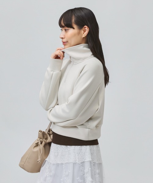 TIGORA（ティゴラ）の「ティゴラソフト TIGORA SOFT ハーフジップスウェット（スウェット・レディース・チャコールグレー/ライトベージュ/ライラック・XL/L/M/S）」の17枚目の写真