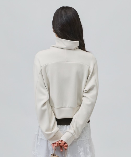 TIGORA（ティゴラ）の「ティゴラソフト TIGORA SOFT ハーフジップスウェット（スウェット・レディース・チャコールグレー/ライトベージュ/ライラック・XL/L/M/S）」の18枚目の写真