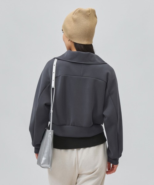 TIGORA（ティゴラ）の「ティゴラソフト TIGORA SOFT ハーフジップスウェット（スウェット・レディース・チャコールグレー/ライトベージュ/ライラック・XL/L/M/S）」の12枚目の写真