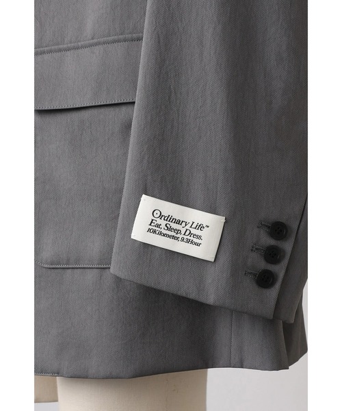 SHINYAKOZUKA(シンヤコヅカ)の「ordinary office his jk(テーラードジャケット・メンズ・グレー/ブラック・SMALL/LARGE/MEDIUM)」の8枚目の写真