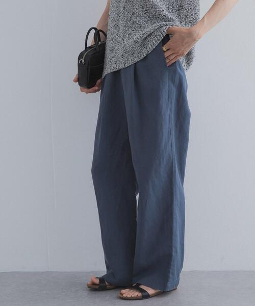 URBAN RESEARCH DOORS（アーバンリサーチドアーズ）の「リネン混イージーパンツ（その他パンツ・レディース・ベージュ系その他/イエロー系その他/ブルー/ブラック・FREE）」の10枚目の写真