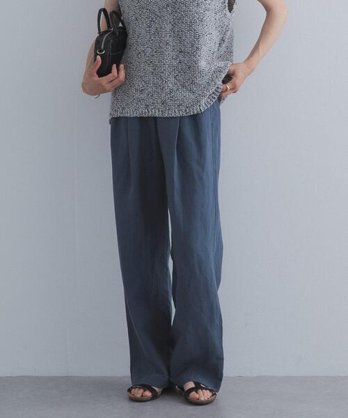 URBAN RESEARCH DOORS（アーバンリサーチドアーズ）の「リネン混イージーパンツ（その他パンツ・レディース・ベージュ系その他/イエロー系その他/ブルー/ブラック・FREE）」の13枚目の写真