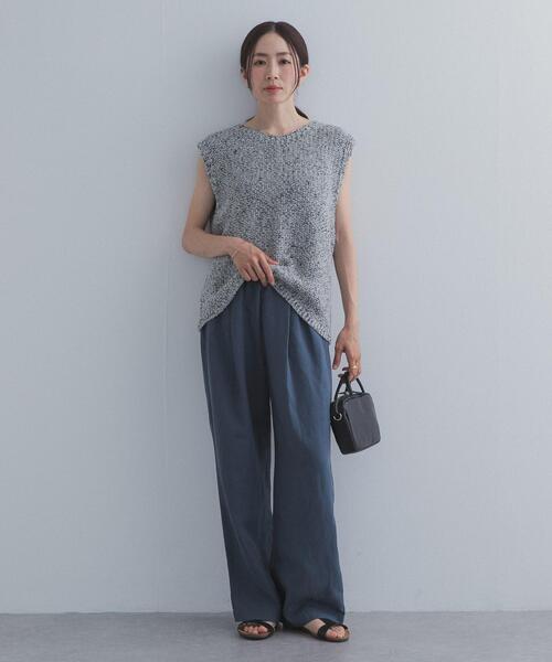 URBAN RESEARCH DOORS（アーバンリサーチドアーズ）の「リネン混イージーパンツ（その他パンツ・レディース・ベージュ系その他/イエロー系その他/ブルー/ブラック・FREE）」の14枚目の写真