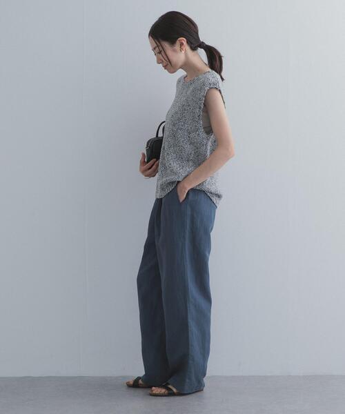 URBAN RESEARCH DOORS（アーバンリサーチドアーズ）の「リネン混イージーパンツ（その他パンツ・レディース・ベージュ系その他/イエロー系その他/ブルー/ブラック・FREE）」の15枚目の写真